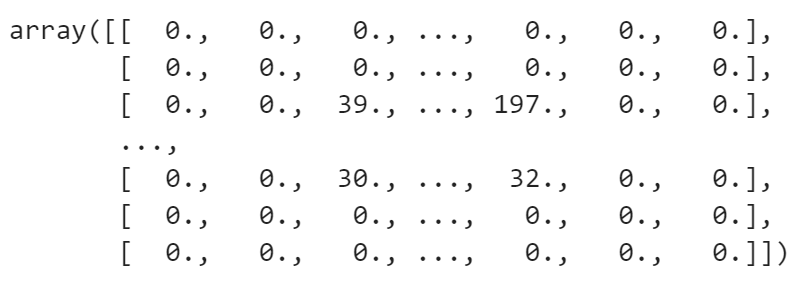 Image 17 — Single-pixel padded image as a matrix (image by author)