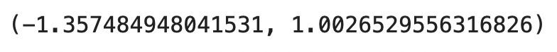 Image 5 — Beta 0 and Beta 1 coefficient values (image by author)