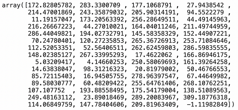 Image 7 — Actual values in the test set (image by author)