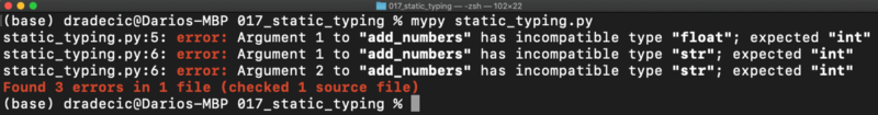 Image 2 — Execution with mypy (image by author)