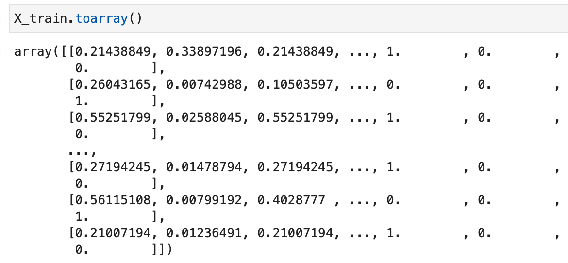 Image 10 — Sparse matrix to Numpy array (image by author)